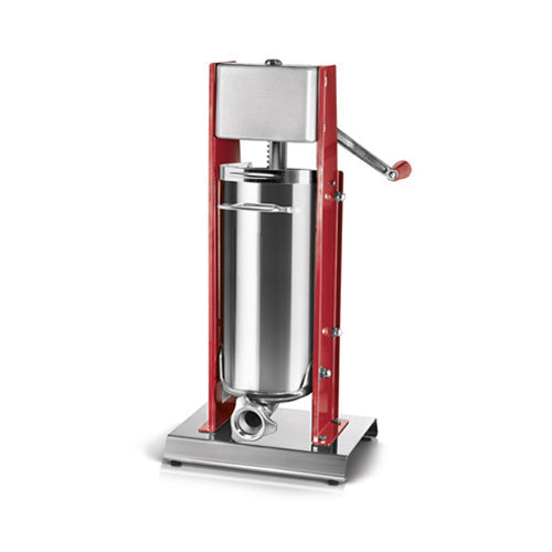 Sausage stuffer with various sizes and styles for homemade sausage making.