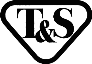 T&S Brass Commercial Kitchen Faucets logo with a variety of high-quality faucets and fittings.