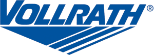 Vollrath Food Equipment logo with commercial kitchen equipment in the background.