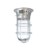 Component Hardware L55-1024-CSA - 100W Surface Mount CSA Approved Incandescent Hood Light With Clear Coated Tempered Glass Globe And Wire Guard