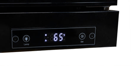 Omcan 48382 - 26" One Glass Door Display Refrigerator with LED Light, 16 cu.ft. (450 L), Black