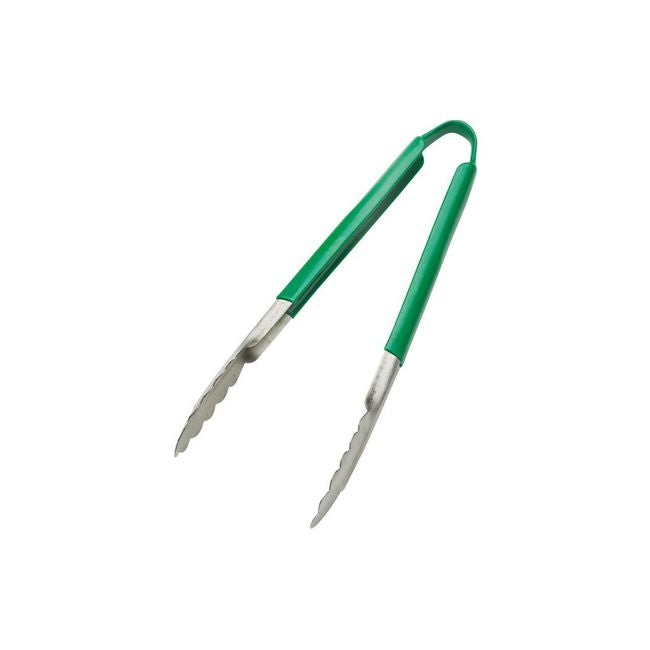 Browne 5511GR Green Colour-Coded Tongs, 9 in, Stainless Steel - product image