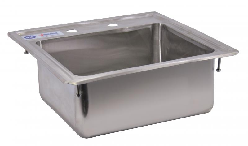 Omcan 39784 - 12.5″ x 10.25″ x 5.5″ Stainless Steel Single Drop in Sink with Self-Rimmed Edge