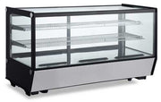 Omcan 60″ Square Glass Countertop Refrigerated Showcase 252 Liter (8.89 cu.ft.)