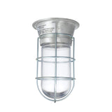 Component Hardware L55-1024-CSA - 100W Surface Mount CSA Approved Incandescent Hood Light With Clear Coated Tempered Glass Globe And Wire Guard