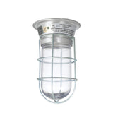 Component Hardware L55-1024-CSA - 100W Surface Mount CSA Approved Incandescent Hood Light With Clear Coated Tempered Glass Globe And Wire Guard