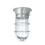 Component Hardware L55-1024-CSA - 100W Surface Mount CSA Approved Incandescent Hood Light With Clear Coated Tempered Glass Globe And Wire Guard