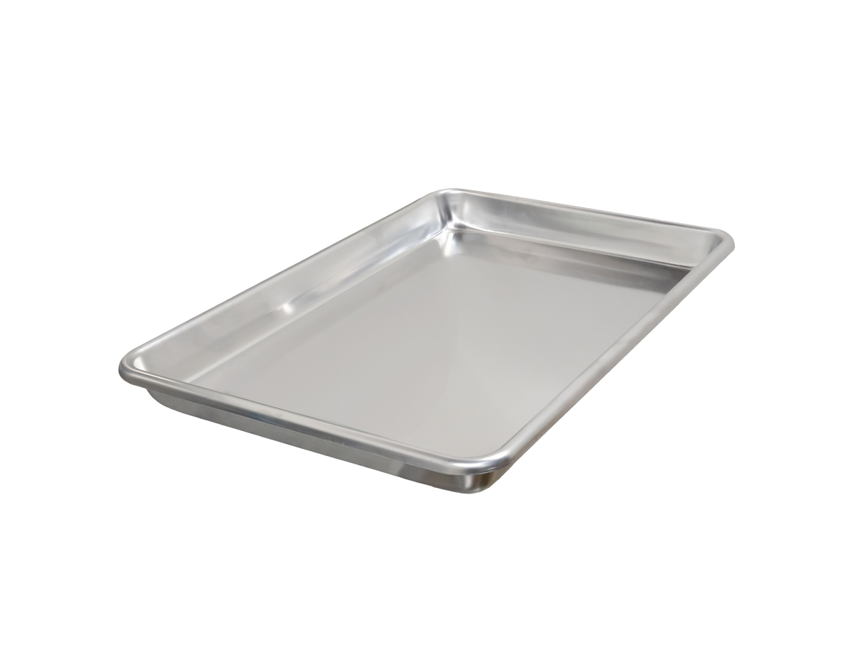 Omcan 18" x 26" x 2-1/4" 12-Gauge (2.0 mm) Heavy-duty Aluminum Baking/Roasting Pan 81208