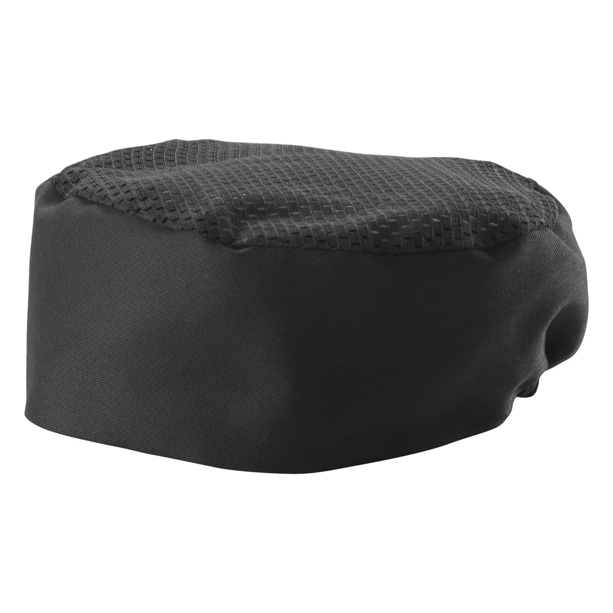 Winco CHPB-3BR - Ventilated Pillbox Hats - Black, Regular