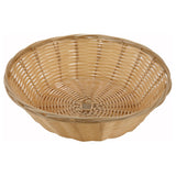 Winco PWBN-9R - Tan Poly Woven Baskets - Round