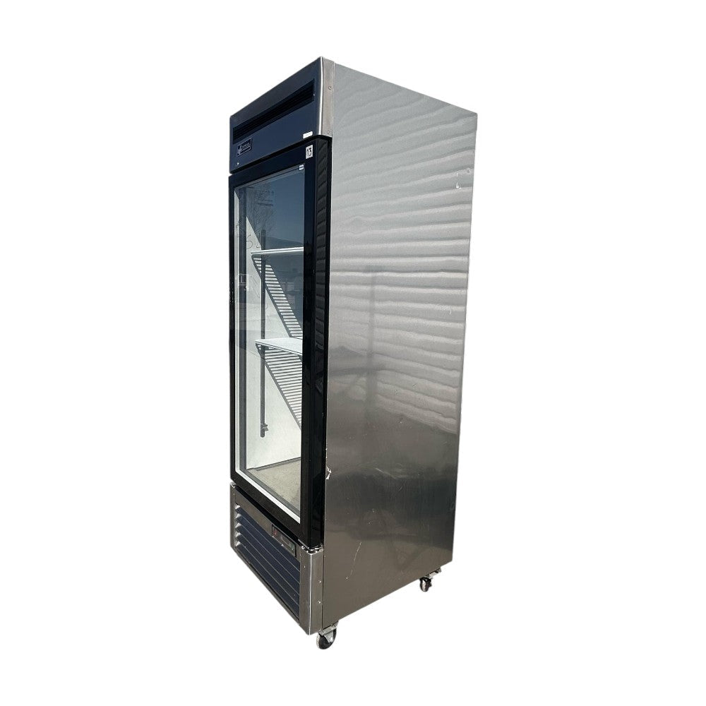 EFI C1-27GDSVC Glass Door Refrigerator - 1 Door - Cosmetic Damage