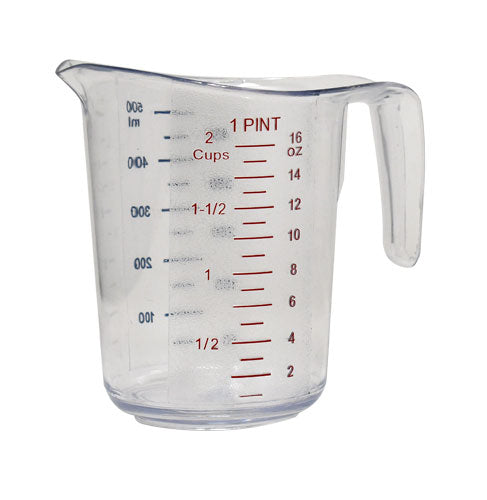Omcan 0.53 QT / 500 ml Clear Polycarbonate Measuring Cup