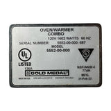 Gold Medal 5552-00-000 Countertop Oven and Humidified Warmer