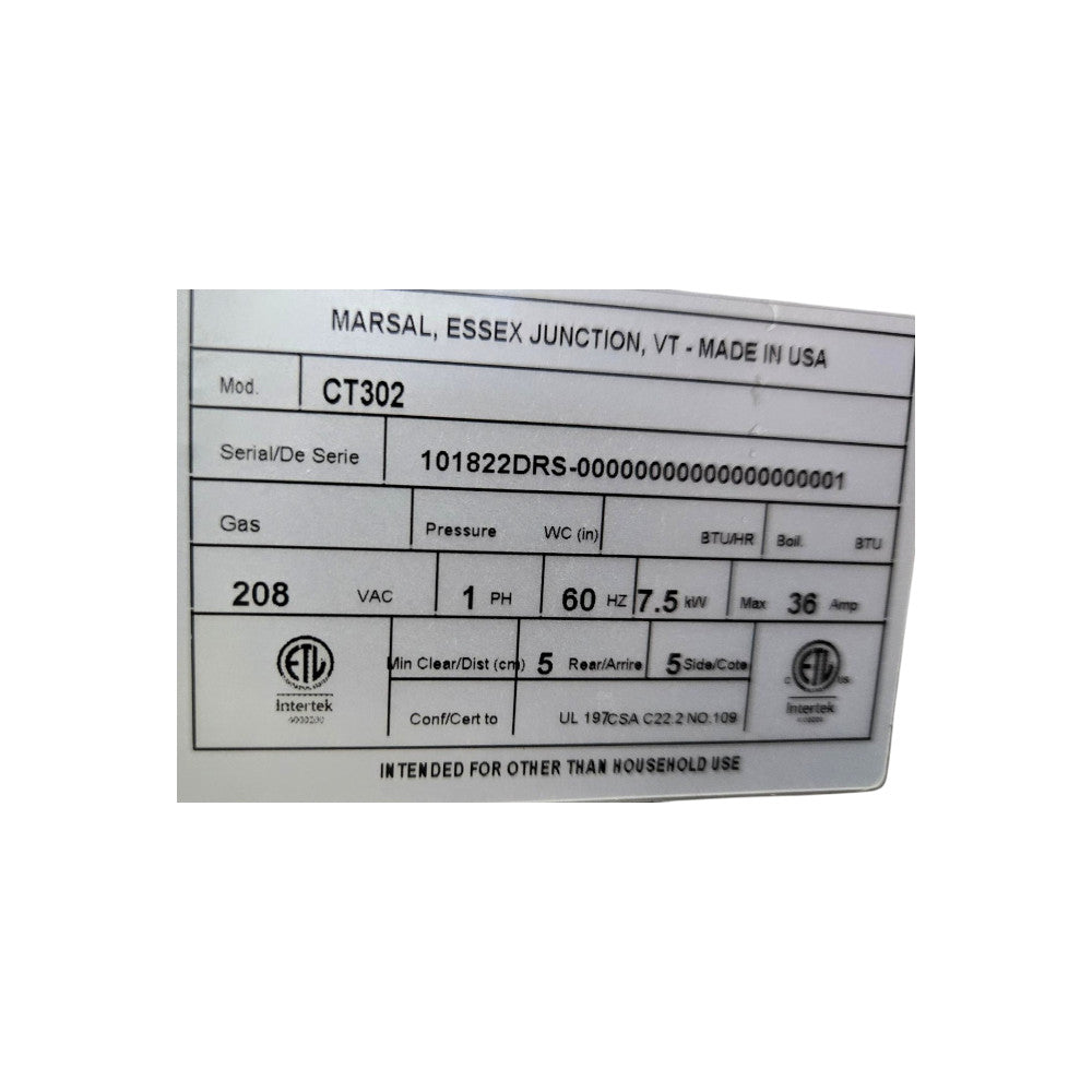 Marsal OVEN ELECTRIC COUNTERTOP STACKED