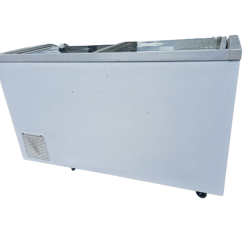 New Air NIF-56-CG 56? Curved Glass Island Freezer