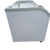 New Air NIF-56-CG 56in Curved Glass Island Freezer