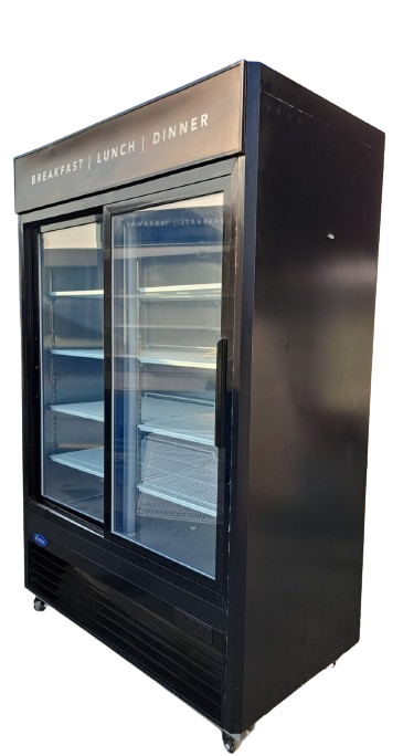 Atosa MCF8727GR Two Sliding Glass Door Refrigerator Merchandiser