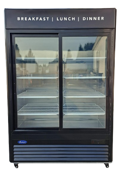 Atosa MCF8727GR Two Sliding Glass Door Refrigerator Merchandiser