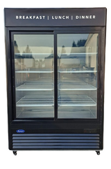 Atosa MCF8727GR Two Sliding Glass Door Refrigerator Merchandiser