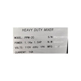 Atosa PPM-20 Heavy Duty Mixer