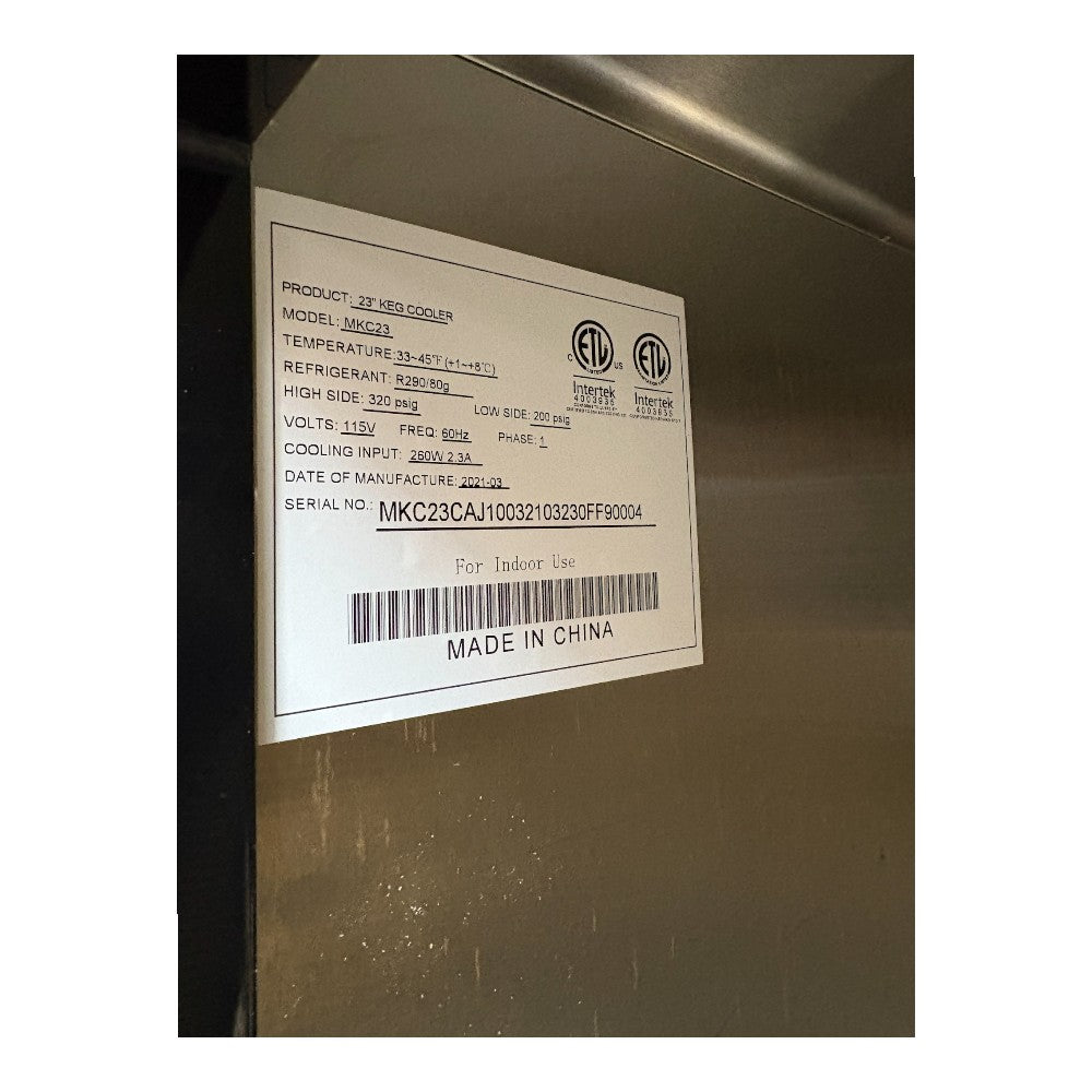 Atosa MKC23 Keg Cooler - 23 inch