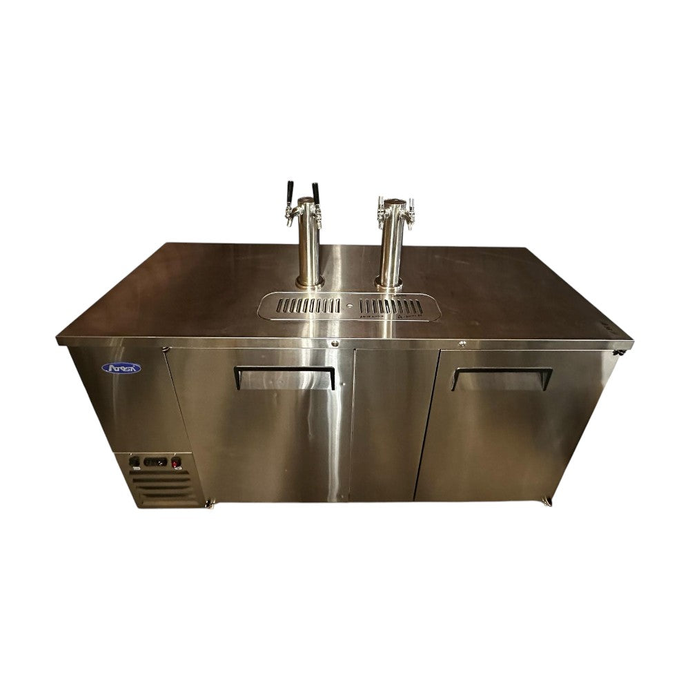Atosa MKC68 3 Keg Refrigerator with 2 taps
