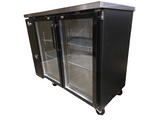 OMCAN UBB-24-48G-HC Back Bar Cooler, 2 Door -  With Castor Wheels