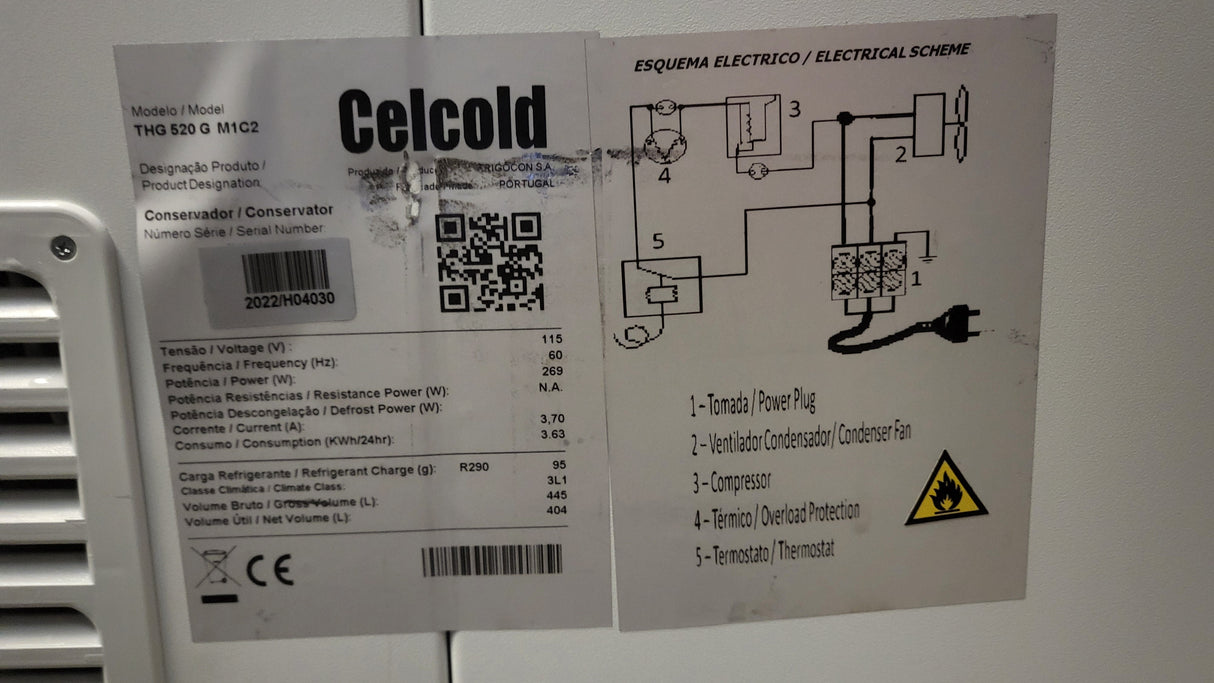 Celcold THG-520-MIC2 Ice Cream Cabinet