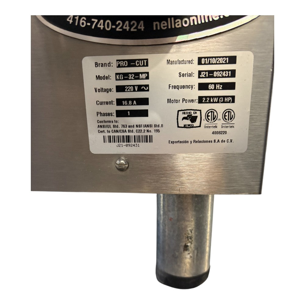 PRO-CUT KG-32-MP Bench Model Meat Grinder