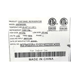 Atosa MGF8452GR Chef Base Refrigerator