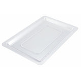 Winco PFSH-C - Cover for Half-Size PFSH-Series, Heavyweight Clear Polycarbonate