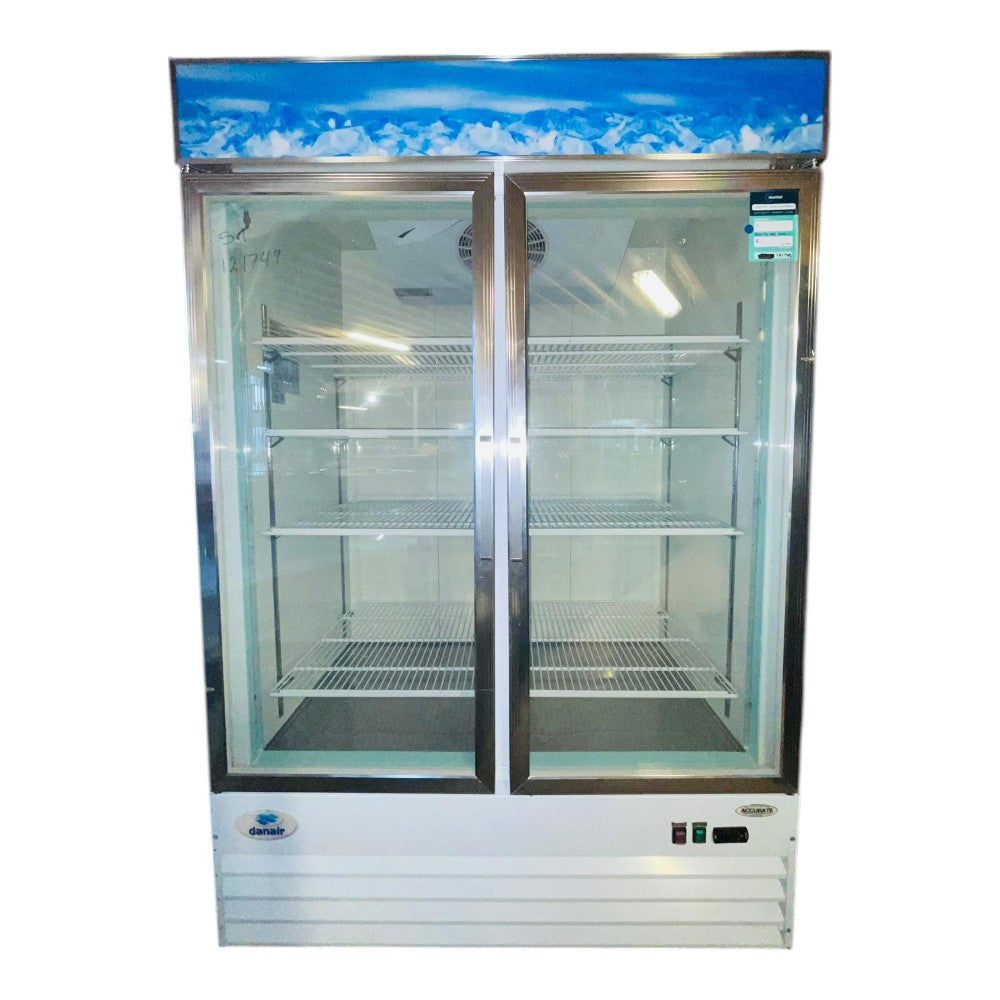 Danair NRG-2-GDF-54-HC 2 Glass Door Freezer - Cosmetic Damage