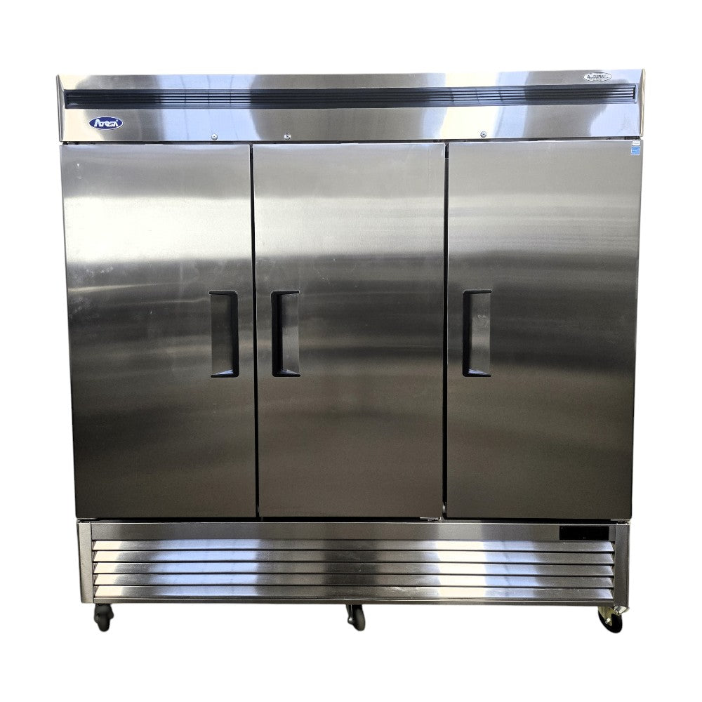 Atosa MBF8508GR Reach-in Refrigerator - 82in  - 3 Solid Door