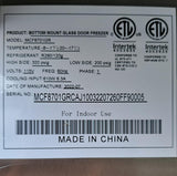 Atosa MCF8701GR - Freezer - Upright - 1 Glass Door - 27in