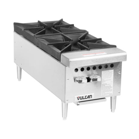 Vulcan VCRH Series 12" Two Burner 50,000 BTU Gas Hot Plate - VCRH12