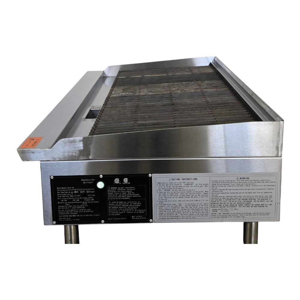 Brika BRB-36 Charbroiler - Natural Gas