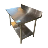 Thorinox DSST-3040-BK SS Table with Splash Guard 30 x 48 x 39