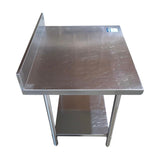 Thorinox DSST-3036-BK SS Table with Splash Guard 30 x 36 x 39