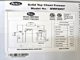 Atosa MWF9007 Chest Freezer
