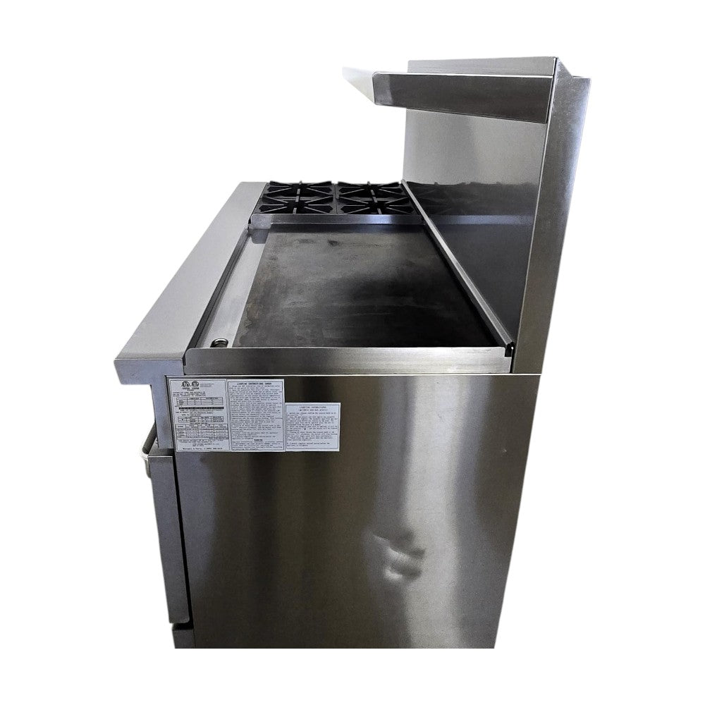 Atosa AGR-4B36GR 4 Burner Range and Griddle