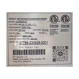 EFI F2-54GDSVCe Merchandiser Freezer 2 Glass Doors