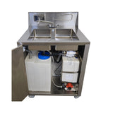 Ancaster KU10-12/AFE-DB101 Double Basin Stainless Steel Portable Sink