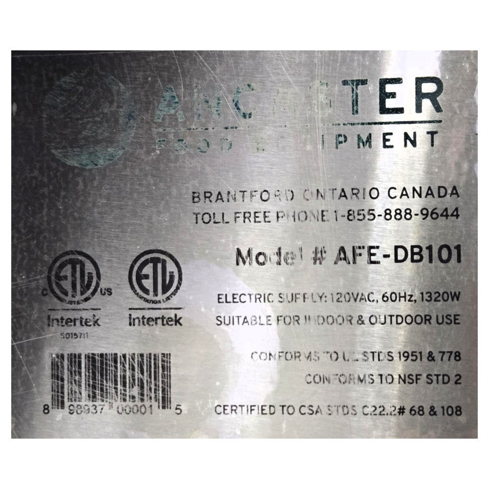 Ancaster KU10-12/AFE-DB101 Double Basin Stainless Steel Portable Sink