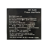 Brika BHP-122 Hot Plate - Natural Gas