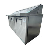 TRUE TSSU-72-30M-B-ST-HC Mega Top Refrigerator Sandwich Prep Table