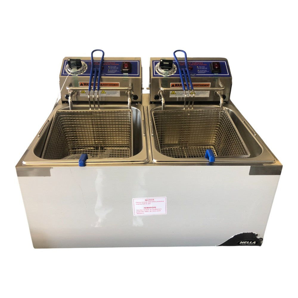 Globe PF32E-C Dual Electric Countertop Fryer