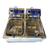 Globe PF32E-C Dual Electric Countertop Fryer