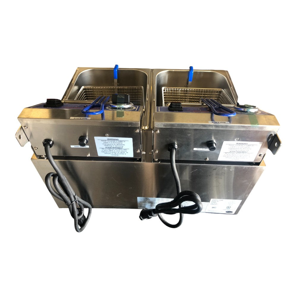 Globe PF32E-C Dual Electric Countertop Fryer