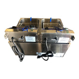 Globe PF32E-C Dual Electric Countertop Fryer