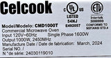 Celcook CMD100T Celcook Commercial Microwave Oven
